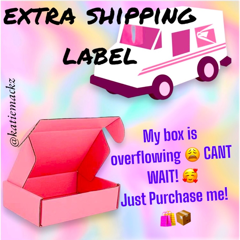 EXTRA SHIPPING LABEL OVER 5 + LBS 📦